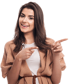 Woman pointing